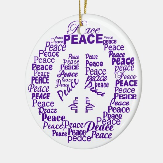 Friedensverzierung Keramikornament (Links)