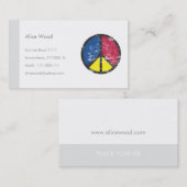 FRIEDENSVisitenkarte Visitenkarte (Vorne/Hinten)