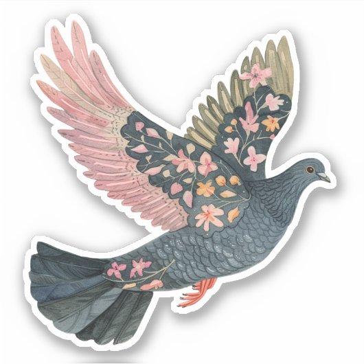 Friedensvogel Aufkleber (Vorderseite)