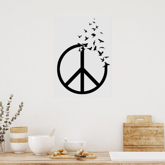 Friedensvögel Poster (Küche)
