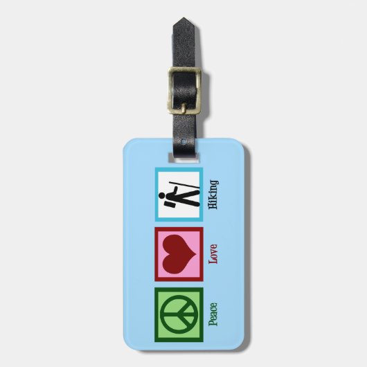 Friedenswanderung Liebe Gepäckanhänger (Vorderseite vertikal)