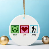Friedenswanderung Liebe Keramik Ornament