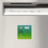 Friedensweihnachtsbaum Magnet (In Situ (Geschirrspüler))