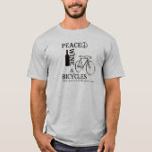 Friedenswein und Fahrräder für Männer 2 T-Shirt (Vorderseite)