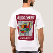 Friedenswoche Herren-Langschläfchen T-Shirt (Rückseite)