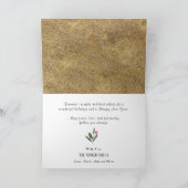 Friedenswünsche Liebe lachen| Neujahr Feiertagskarte (Innenseite)