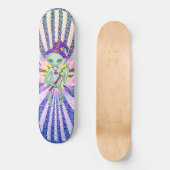 Friedenszauberer Alien Skateboard (Vorderseite)
