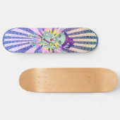 Friedenszauberer Alien Skateboard (Horizontal)