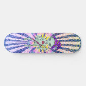 Friedenszauberer Alien Skateboard (Horizontal)