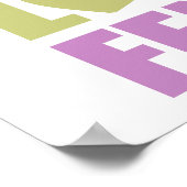 Friedenszaun für Liebe Poster (Ecke)