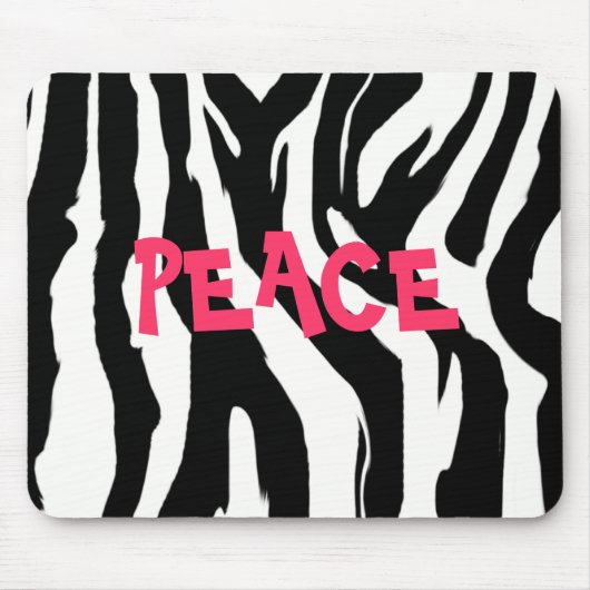 FRIEDENSzebra Mousepad (Vorne)