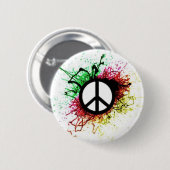 Friedenszeichen 1 button (Vorne & Hinten)