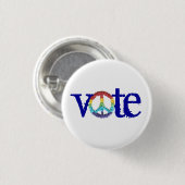 Friedenszeichen abstimmen button (Vorne & Hinten)