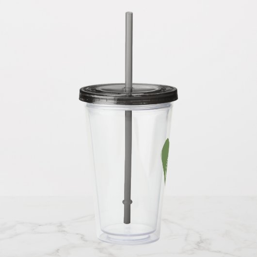 Friedenszeichen Acryltrinkbecher (Rechts)