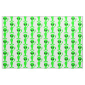 Friedenszeichen Alien niedlich Stoff (Fat Quarter (45,7 x 55,9 cm))