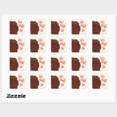 Friedenszeichen an der Wand, Aufkleber (Blatt)