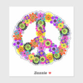 Friedenszeichen Aufkleber (Blatt)