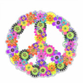 Friedenszeichen Aufkleber (Vorderseite)