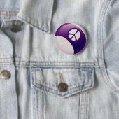 FRIEDENSzeichen-BILLARD-BALL Button (Beispiel)
