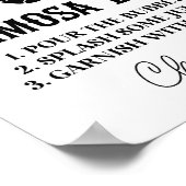 Friedenszeichen bis Tod Do us Party Mimosa Bar Sig Poster (Ecke)