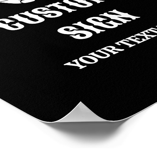 Friedenszeichen bis zum Tod Do us Party Benutzerde Poster (Ecke)