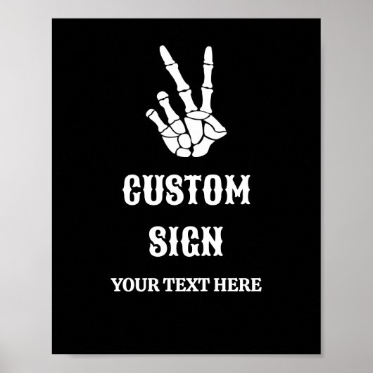 Friedenszeichen bis zum Tod Do us Party Benutzerde Poster (Vorne)