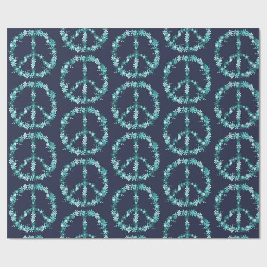 Friedenszeichen, blau geschenkpapier (Flach)