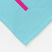 Friedenszeichen Blumen in Friedlichem Blau Träume Fleecedecke (Ecke)