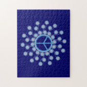 Friedenszeichen-Blumen Puzzle (Vertikal)