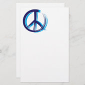 Friedenszeichen Briefpapier (Vorne/Hinten)