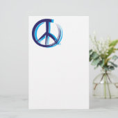 Friedenszeichen Briefpapier (Stehend Vorderseite)