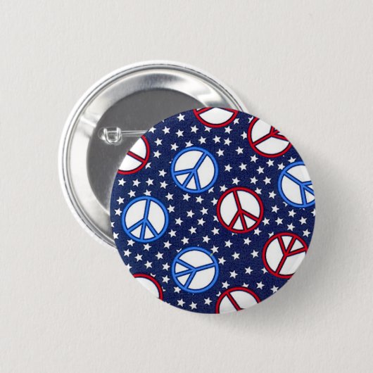 Friedenszeichen Button (Vorne & Hinten)