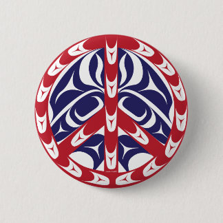 Friedenszeichen Button