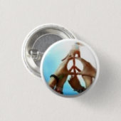 Friedenszeichen Button (Vorne & Hinten)