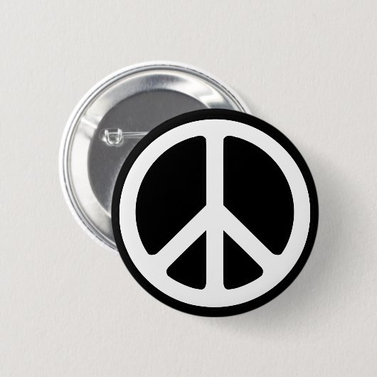 Friedenszeichen Button (Vorne & Hinten)