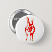 Friedenszeichen Button (Vorne & Hinten)