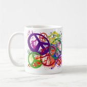 FRIEDENSzeichen-COLLAGE Kaffeetasse (Links)
