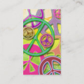 FRIEDENSzeichen-COLLAGEN-VISITENKARTEN Visitenkarte (Rückseite)