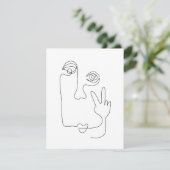 Friedenszeichen Dankeskarte (Stehend Vorderseite)