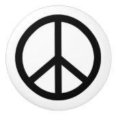 Friedenszeichen-Entwurfs-Keramik-Griff Keramikknauf (Vorderseite)