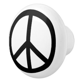 Friedenszeichen-Entwurfs-Keramik-Griff Keramikknauf