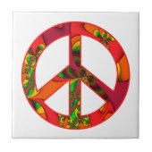 Friedenszeichen färben mich helle Fliese der (Vorderseite)