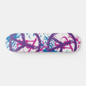 FRIEDENSzeichen-FARBEN-SPRITZER Skateboard (Horizontal)