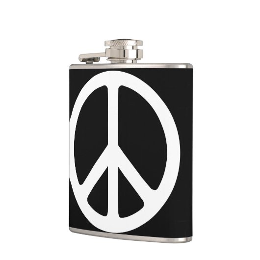 Friedenszeichen Flachmann (Links)