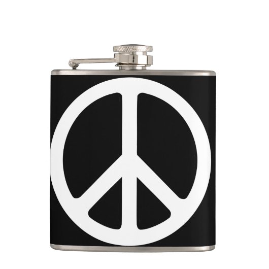 Friedenszeichen Flachmann (Vorderseite)