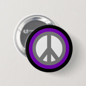 Friedenszeichen-Flair-Knopf Button (Vorne & Hinten)