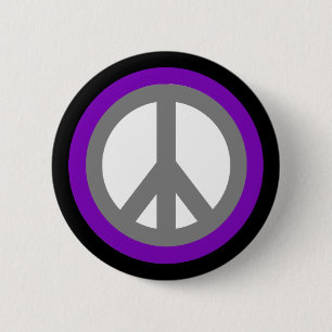 Friedenszeichen-Flair-Knopf Button