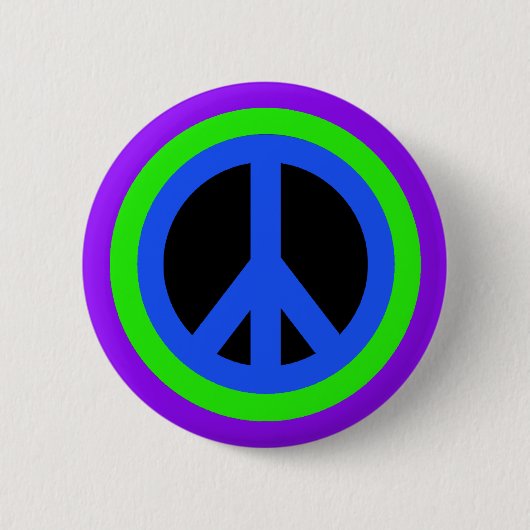 Friedenszeichen-Flair-Knopf Button (Vorderseite)