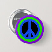 Friedenszeichen-Flair-Knopf Button (Vorne & Hinten)
