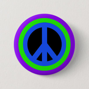Friedenszeichen-Flair-Knopf Button